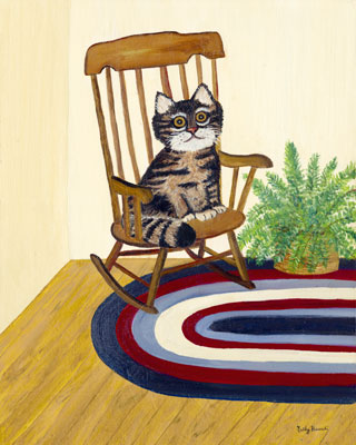 Cat In Rocking Chair